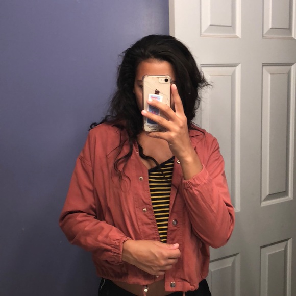 Salmon button up jacket - Picture 4 of 4